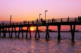 pier at sunset